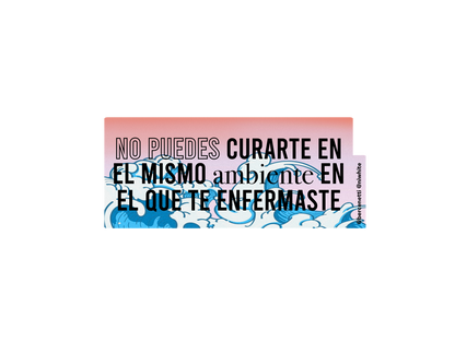 No puedes curarte…